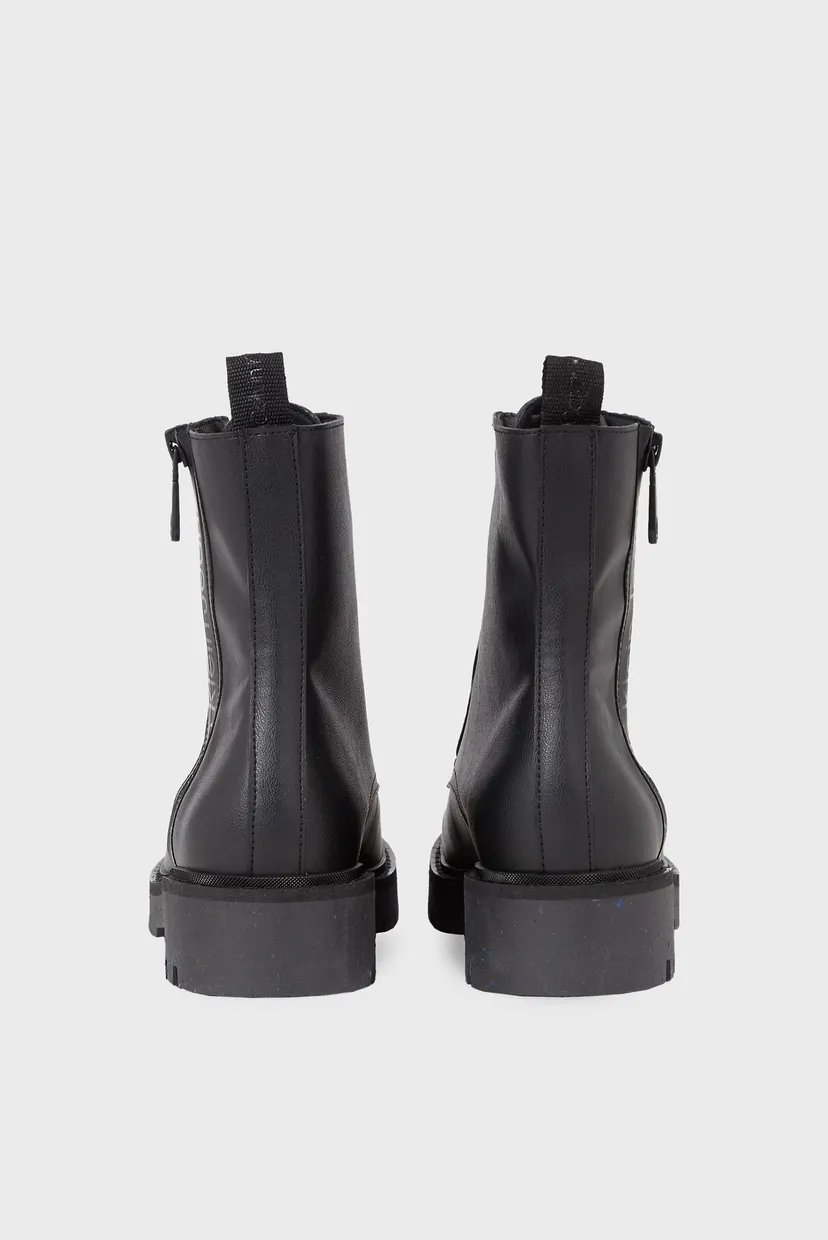 Женские черные ботинки COMBAT MID LACEUP 4