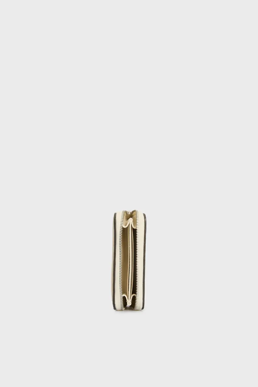 Женский белый кошелек SCULPTED MED ZIP AROUND MONO 5