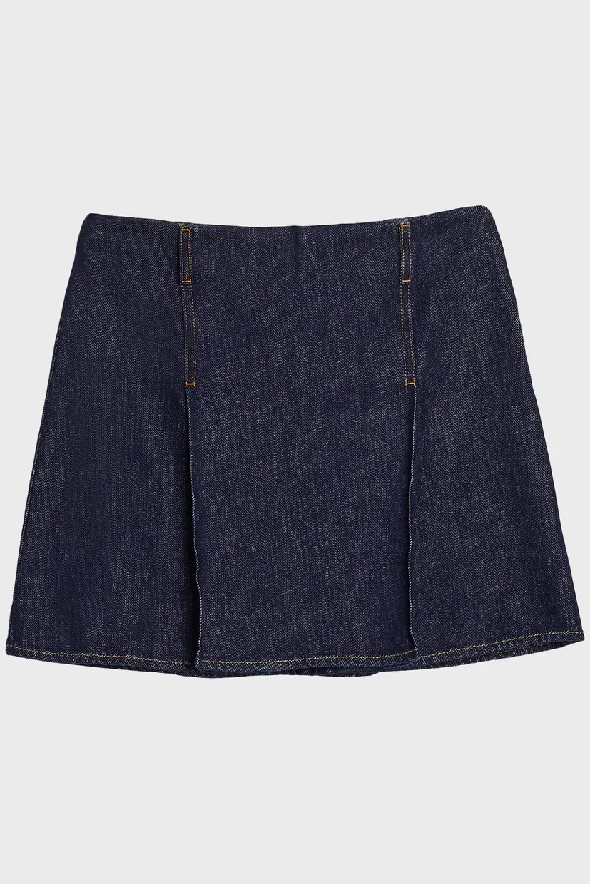 Юбка THC CC PLEATED DENIM MINI SKIRT 6