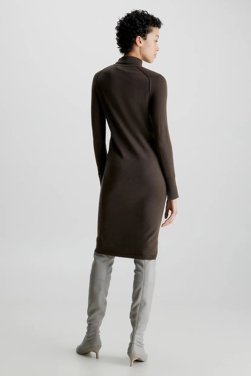 Платье EXTRA FINE WOOL HIGH-NK DRESS 3