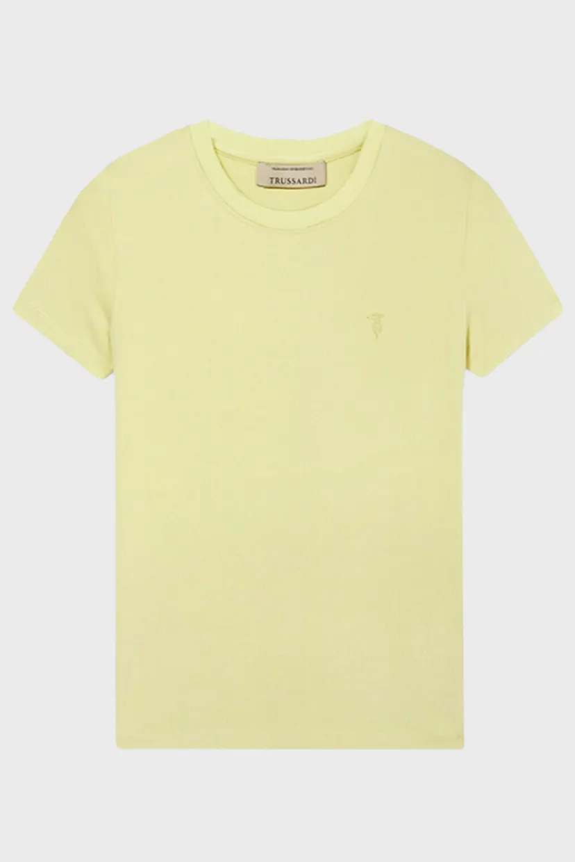Футболка WTS01J01 SLIM FIT T-SHIRT - ESSENTIAL LEVRIERO EMBROIDERY 5