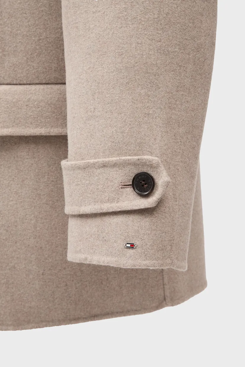 Женское бежевое шерстяное пальто MD DF WOOL BLEND LONG JACKET 3
