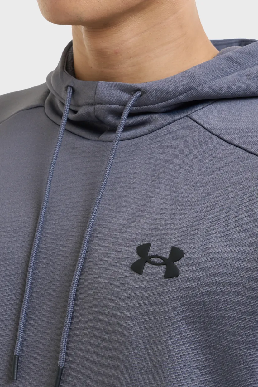Мужское серое худи UA Armour Fleece Hoodie 6