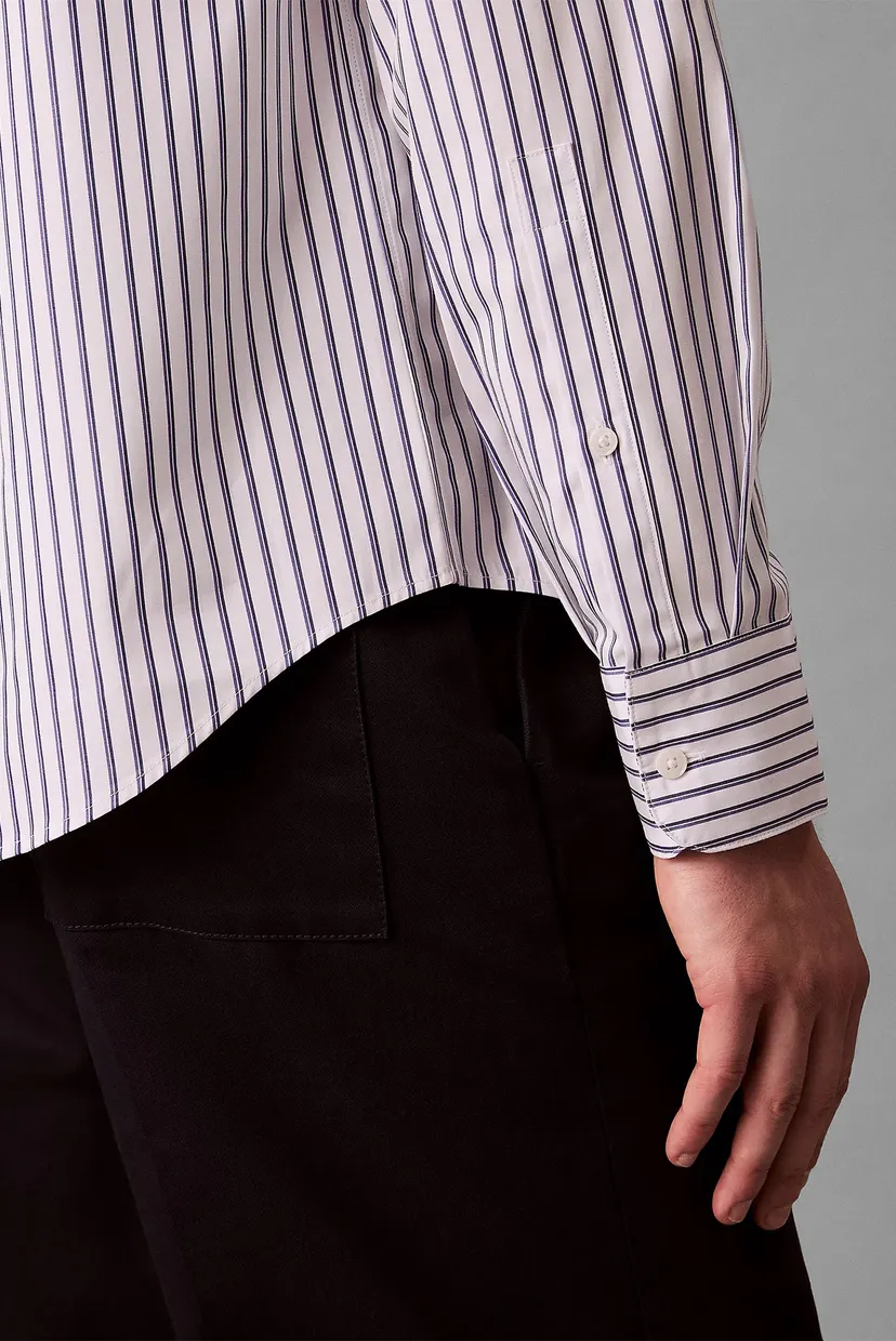 Рубашка LS THIN DBL STRIPE COTTON EASY S 4