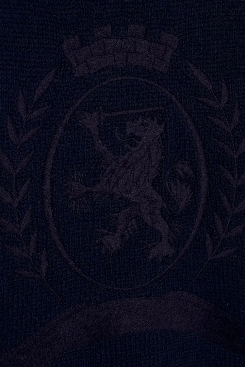Мужской темно-синий свитер THC ARCHIVE CREST SWEATER 3