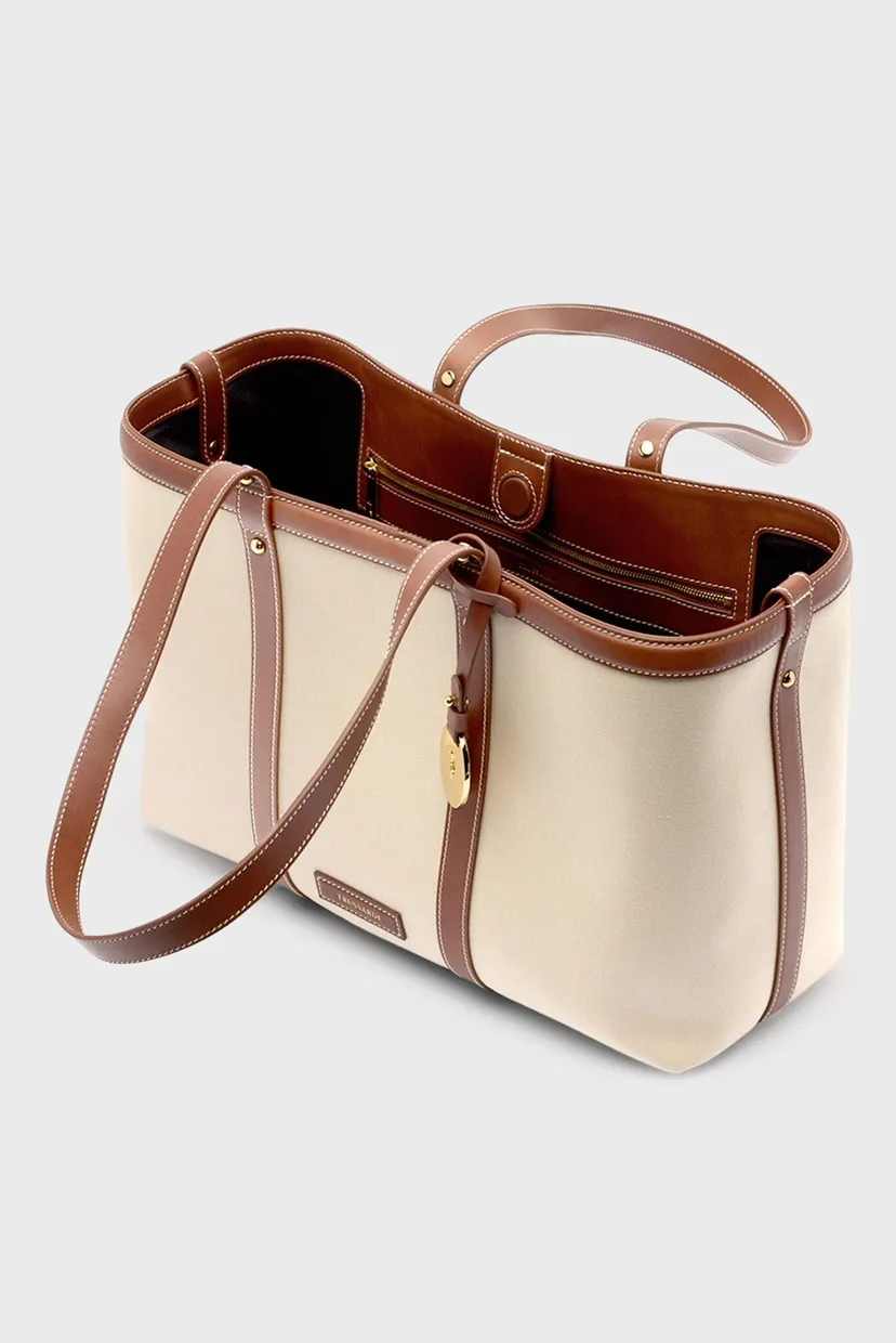 Сумка WBB08M02 ELBA SHOPPER - CANVAS+LEATHER 3