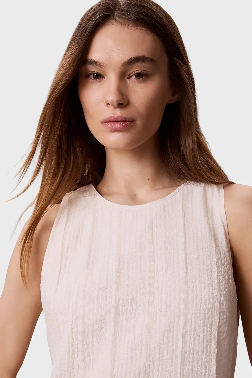 Платье/VISCOSE SHEER STRIPE SHIFT DRESS 5