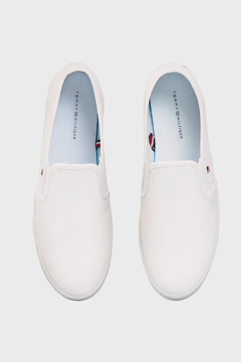 Женские белые слипоны ESSENTIAL NAUTICAL SLIP ON 10