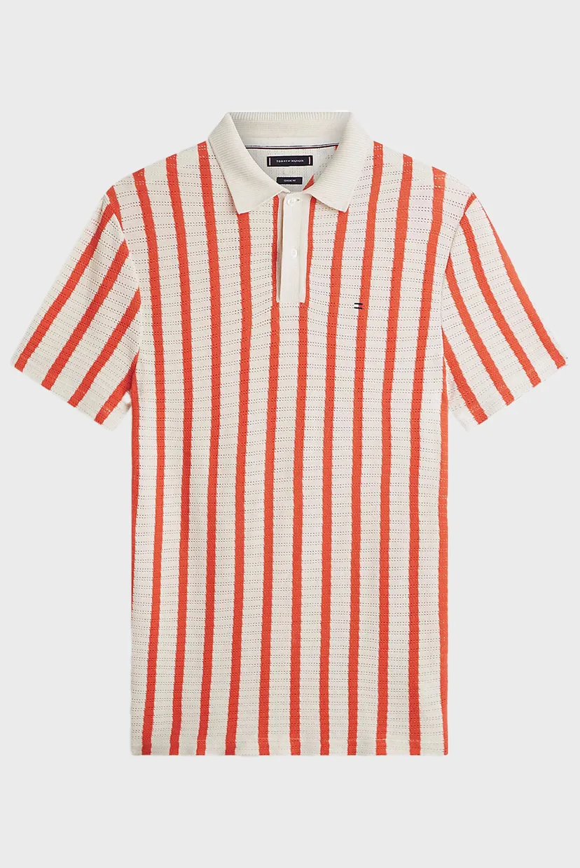 Поло OPEN KNIT RELAXED FIT POLO 5