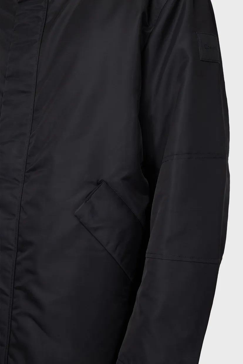 Мужская черная пуховая парка SATEEN PARKA MODERN COMFORT FIT 3