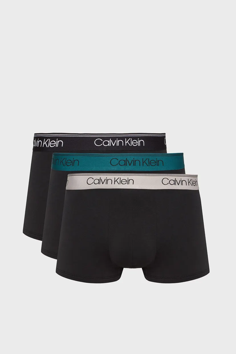 Мужские черные боксеры (3 шт) LOW RISE TRUNK 4