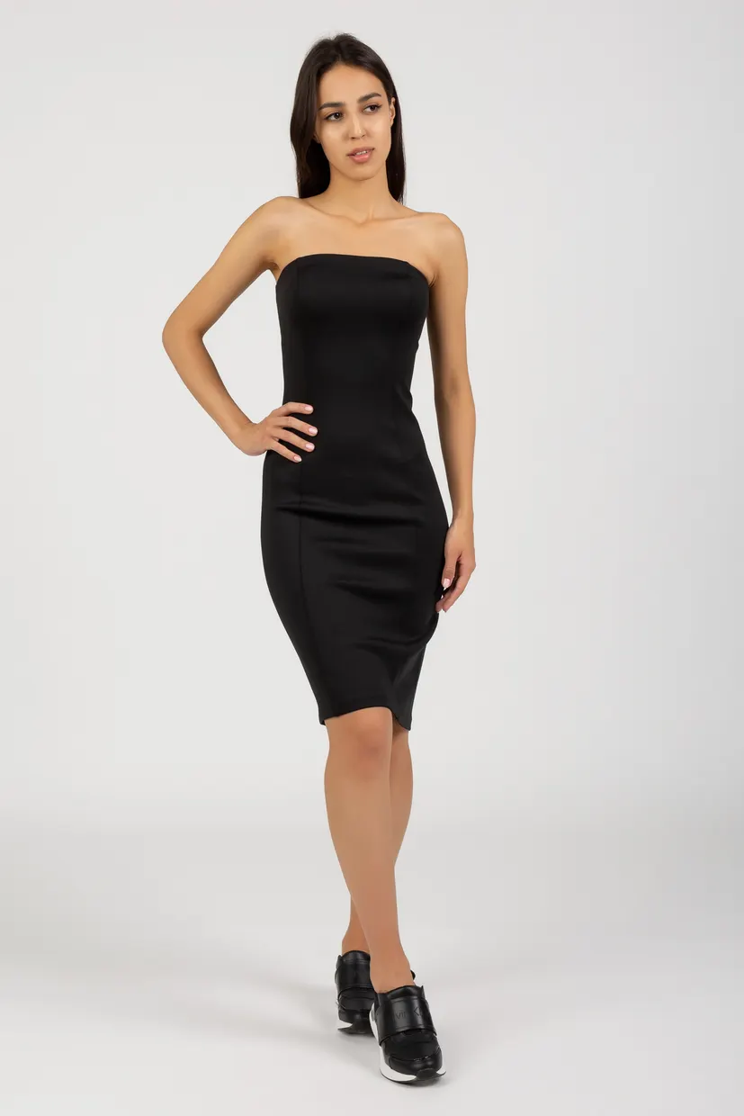 Көйлек TECHNICAL KNIT BANDEAU DRESS 5