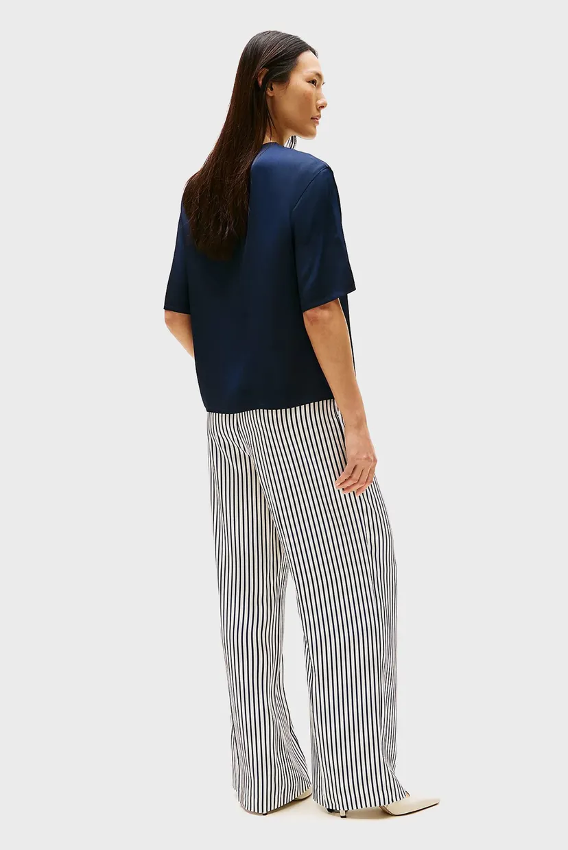 Блузка/SATEEN C-NECK RELAXED T-SHIRT 3
