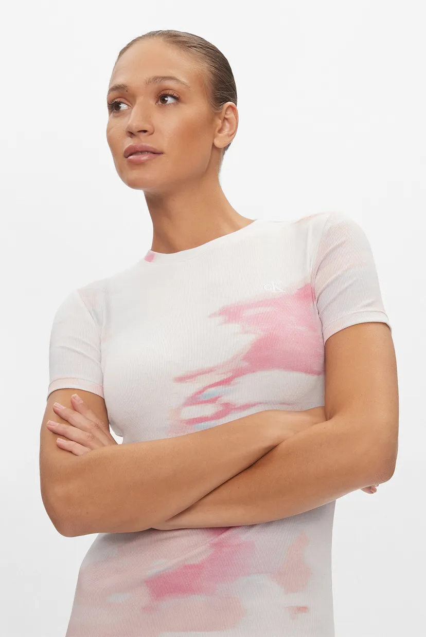 Платье AOP RIB SHORT SLEEVE DRESS 5