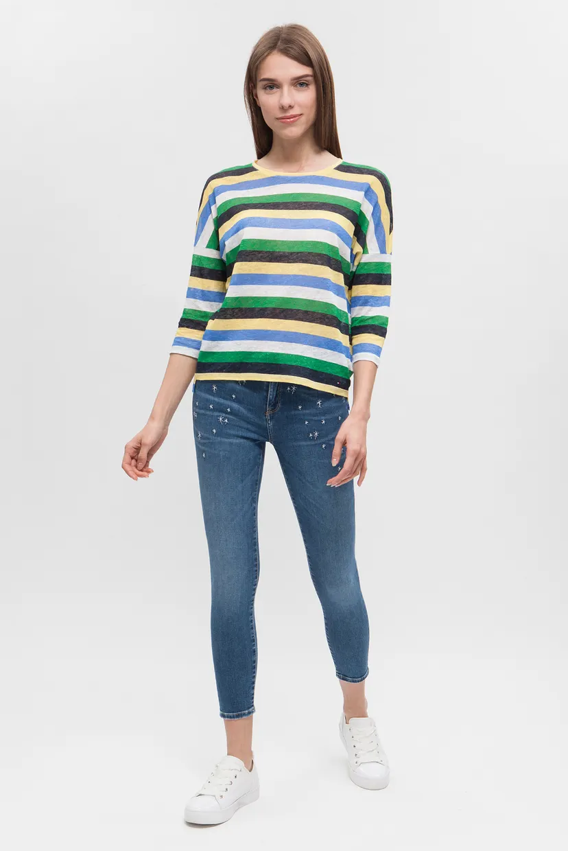 Женские голубые джинсы COMO RW CROPPED ISA 5