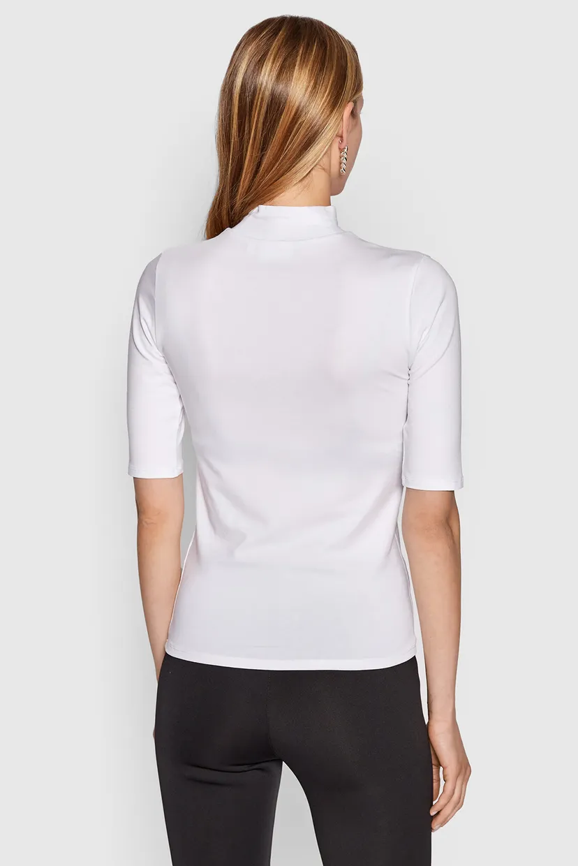 Женский белый гольф TONAL LOGO HS MOCK NECK TOP 7