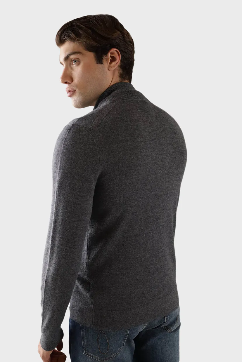 Мужской серый шерстяной кардиган MERINO RWS ZIP THROUGH JACKET 3