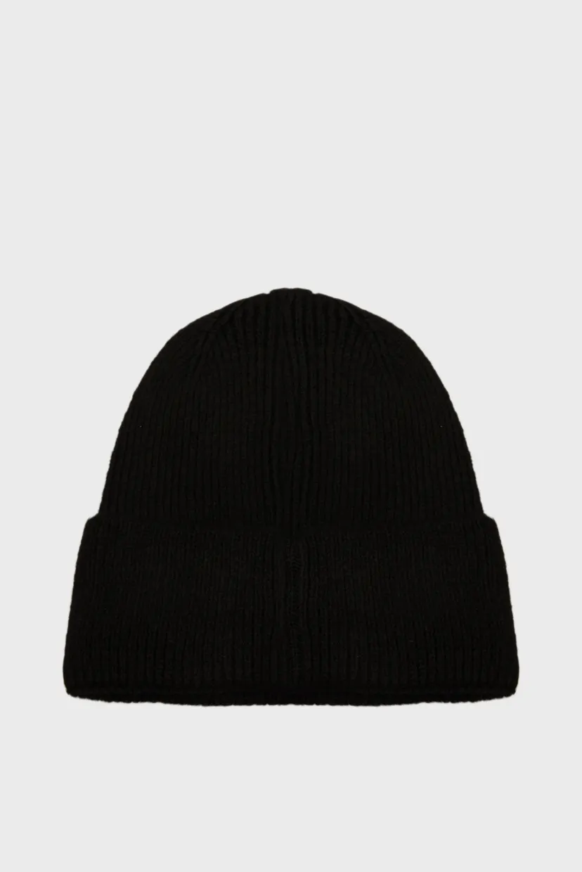 Мужская черная шапка SEASONAL PATCH BEANIE 3
