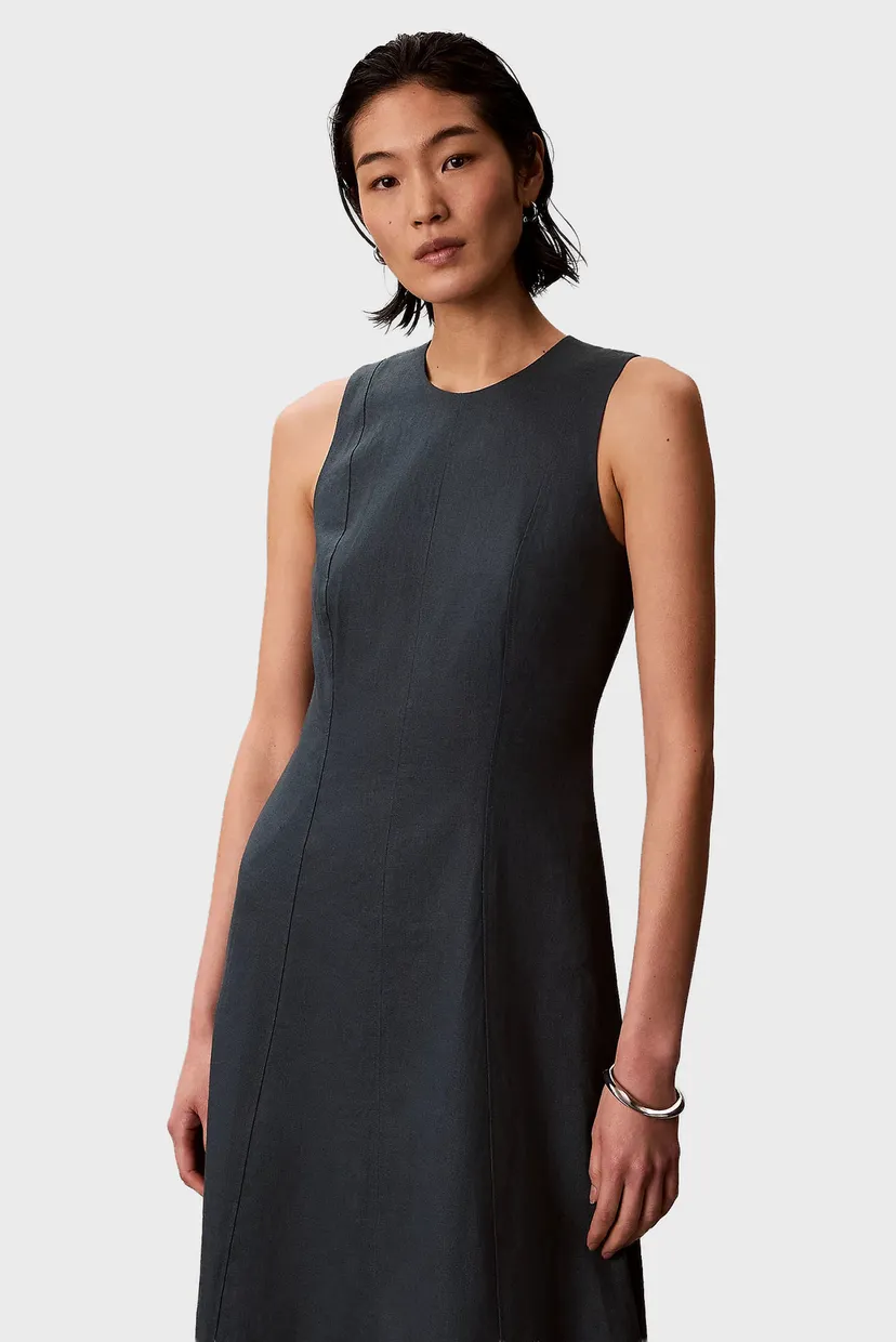 Платье LINEN PANEL SL MIDI DRESS 6