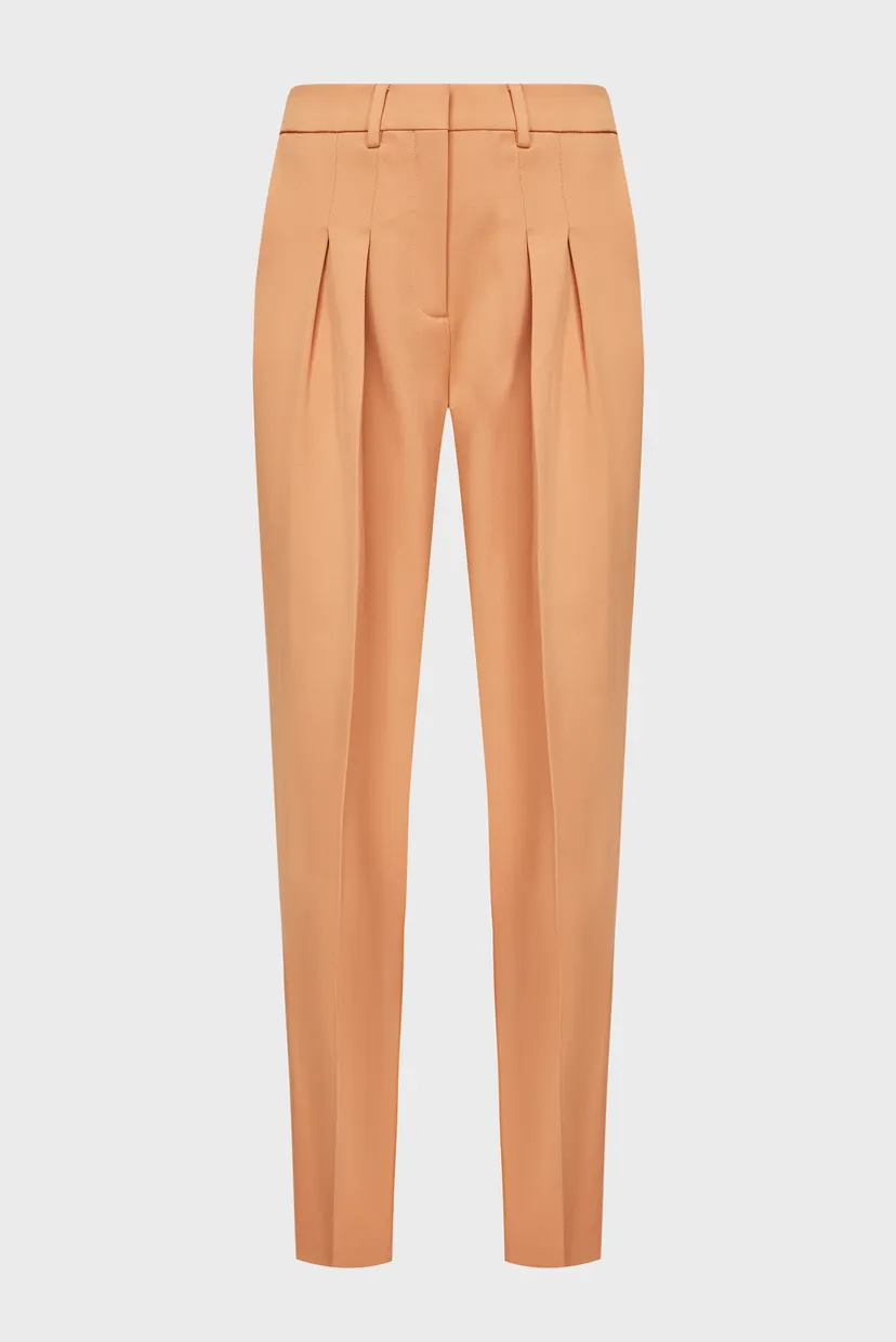 Брюки/WOOL TWILL PLEATED STRAIGHT PANT 7