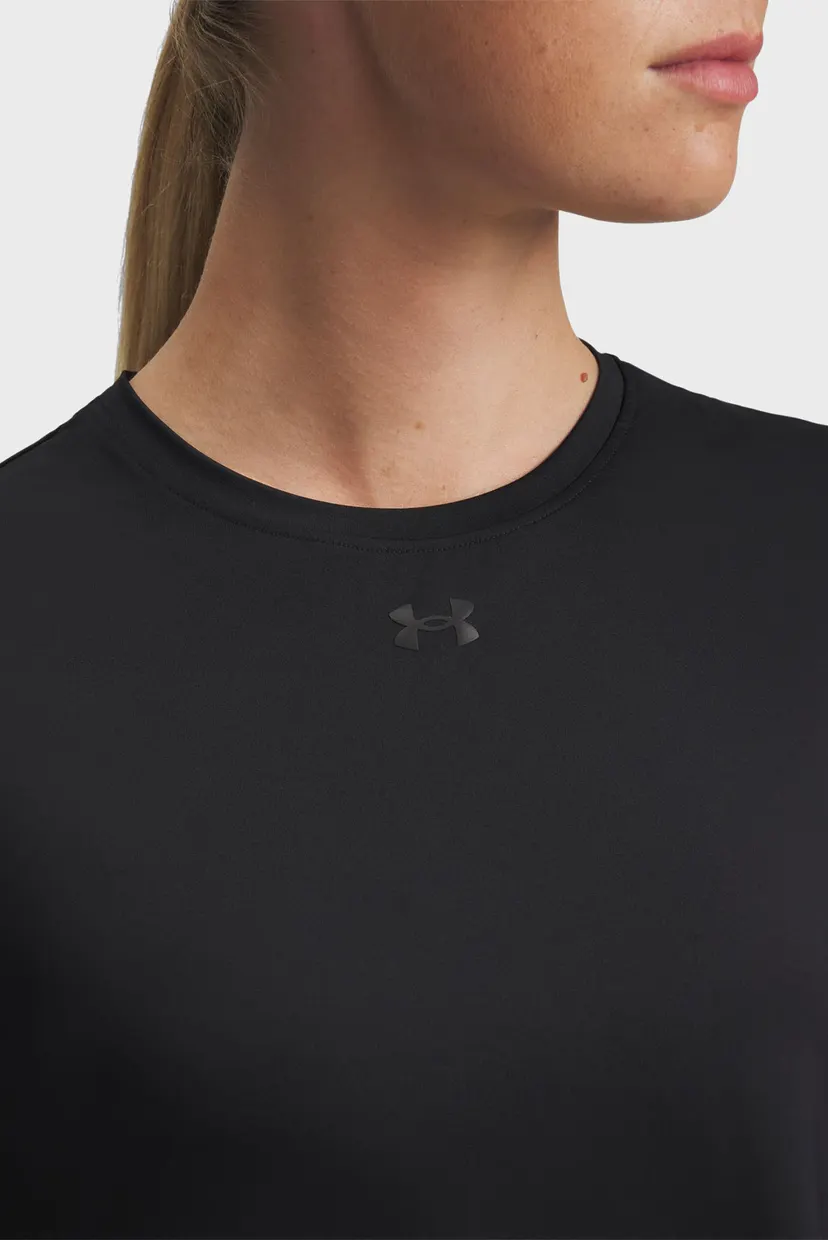 Женская черная футболка UA Launch Elite Shortsleeve 3