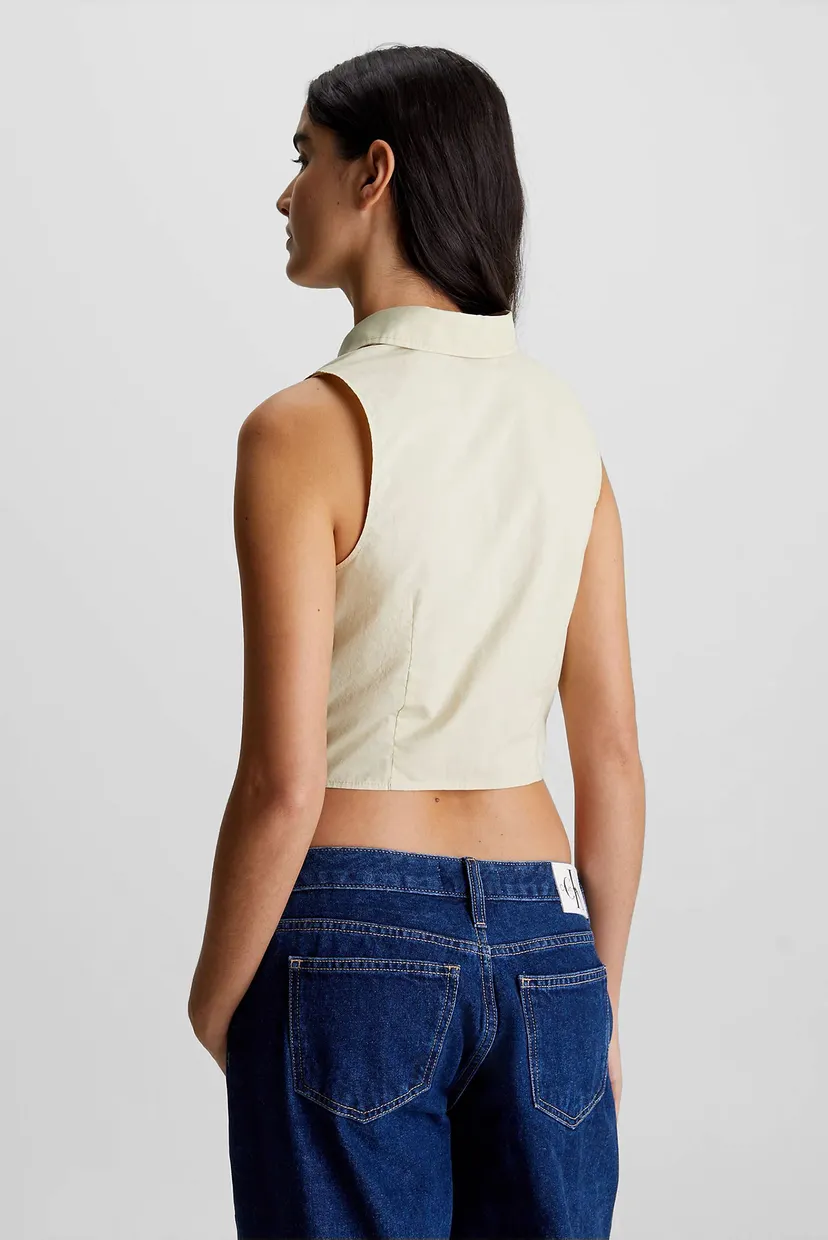 Рубашка с коротким рукавом WOVEN LABEL SLEEVELESS SHIRT 3