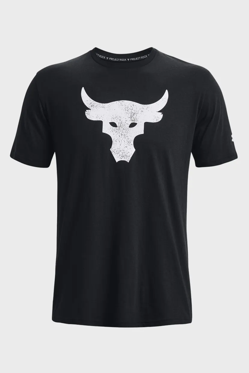 Мужская черная футболка UA PJT ROCK BRAHMA BULL SS 5