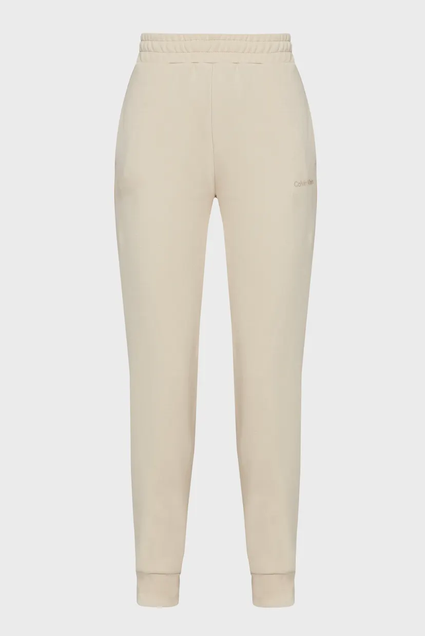 Женские бежевые спортивные брюки MICRO LOGO ESS SLIM JOGGER 4