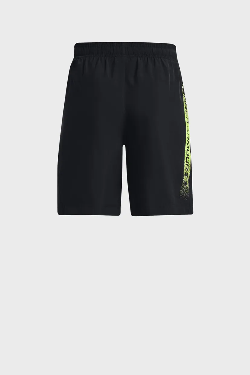 Детские черные шорты UA Woven Graphic Shorts 4