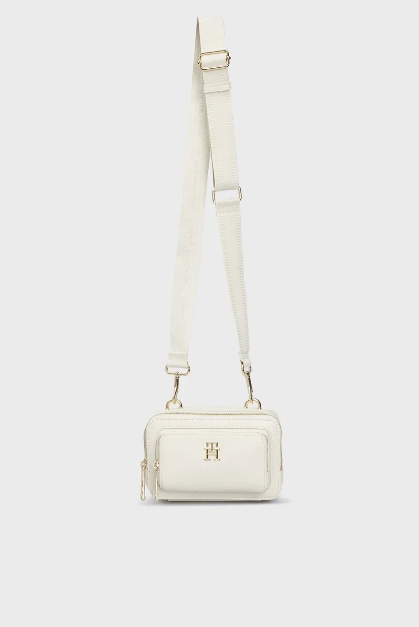 Женская белая сумка ICONIC TOMMY CAMERA BAG 5