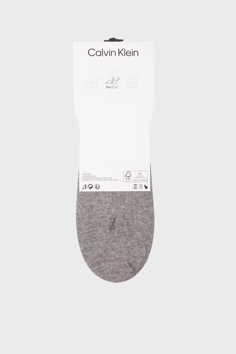 Следы CK WOMEN FOOTIE MID CUT 2P 6