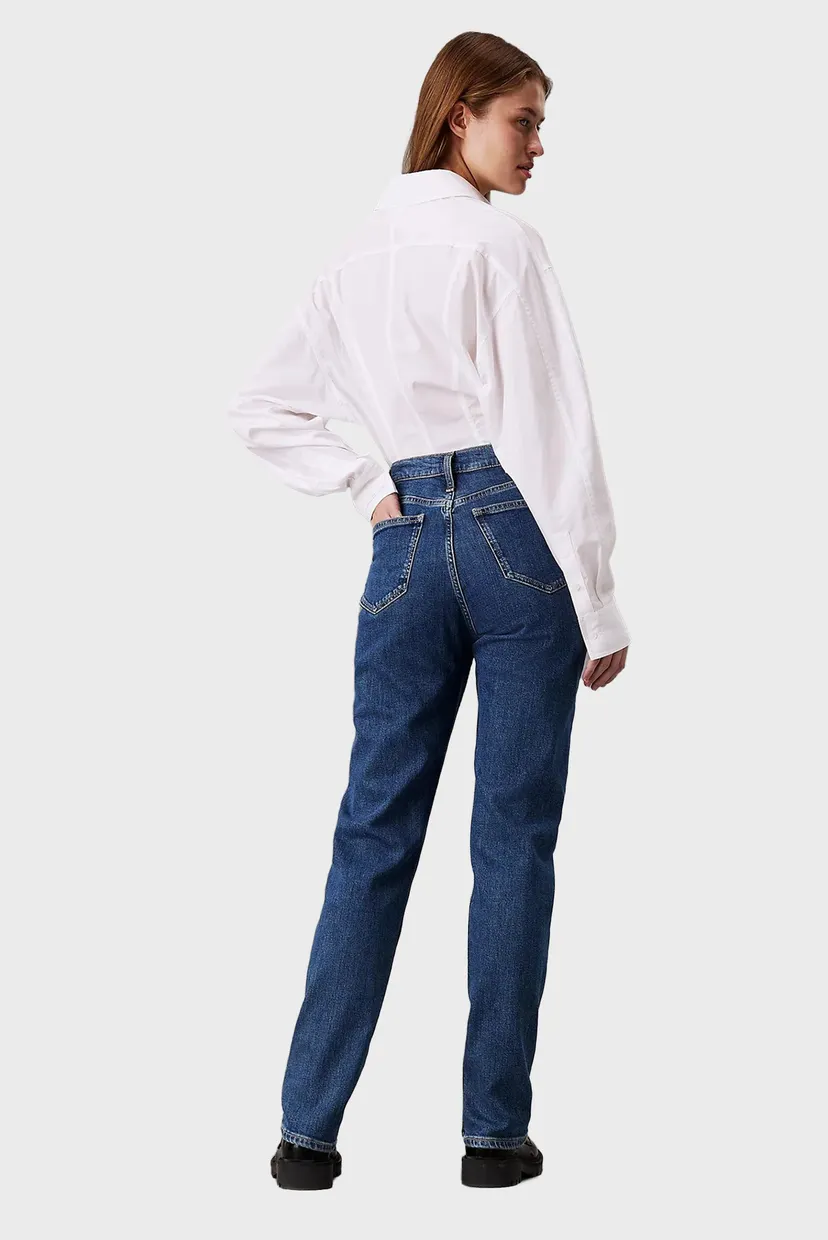 Женские темно-синие джинсы AUTHENTIC SLIM STRAIGHT 3