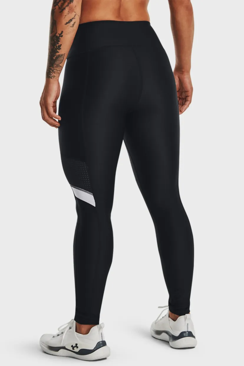 Женские черные тайтсы Armour Mesh Panel Leg 8