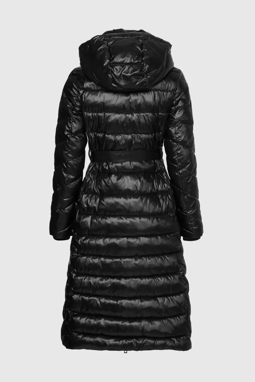 Женская черная куртка ESSENTIAL BELTED MAXI COAT 7