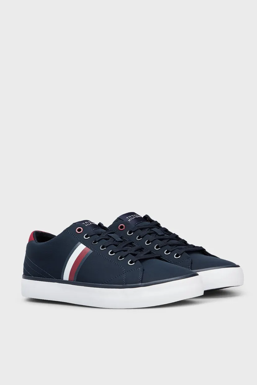 Мужские темно-синие кеды TH HI VULC LOW STRIPES MESH 3