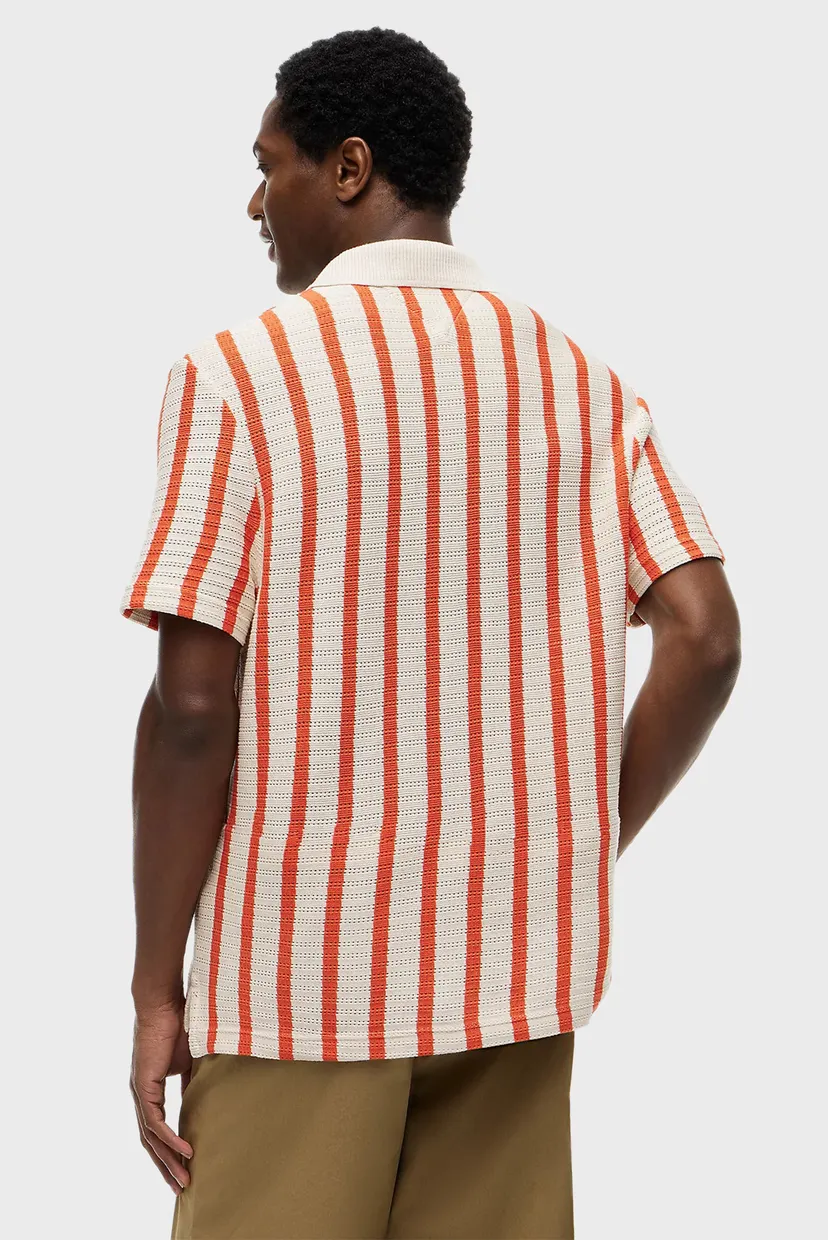 Поло OPEN KNIT RELAXED FIT POLO 3