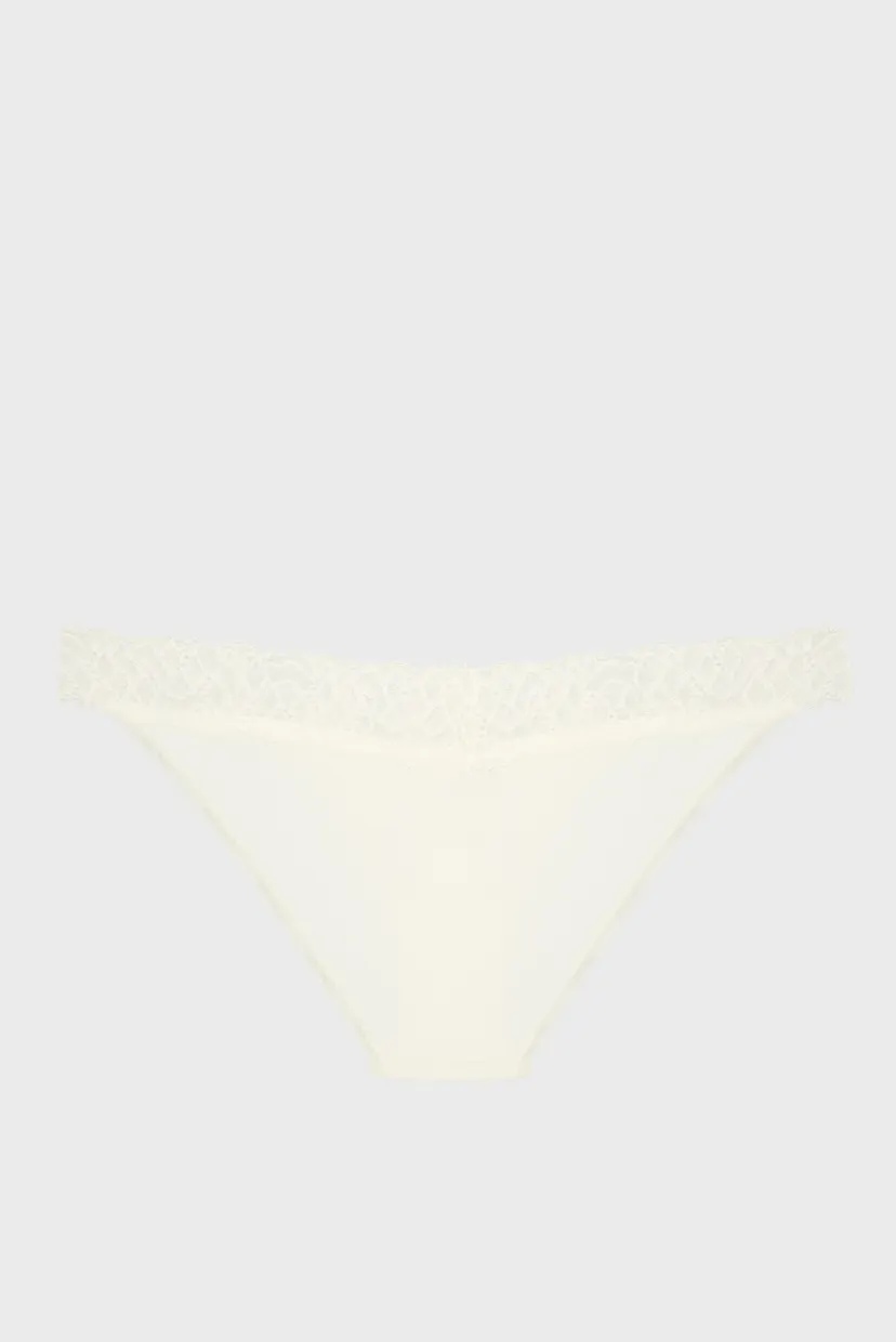 Женские белые трусики DIPPED BIKINI 5