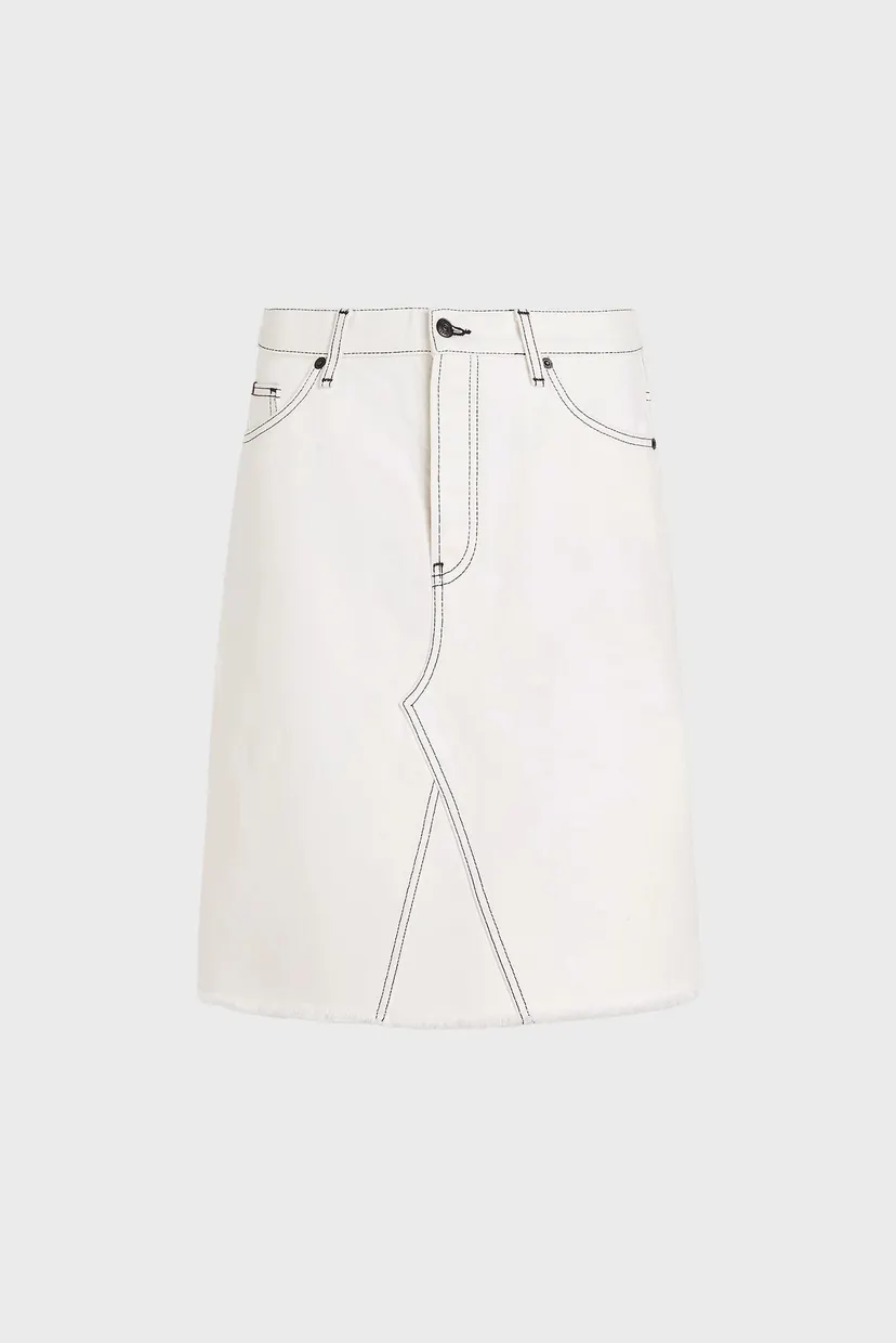 Юбка DNM RW A-LINE SKIRT ECRU 5