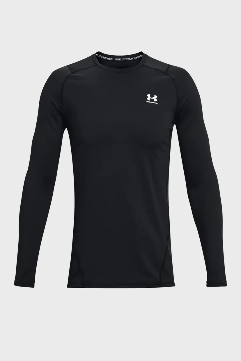 Мужской черный термореглан UA CG Armour Fitted Crew 5