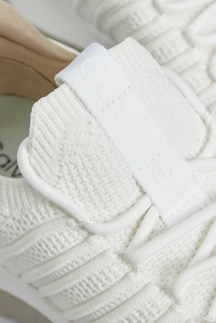 Женские белые кроссовки KNIT RUNNER LACE UP 7
