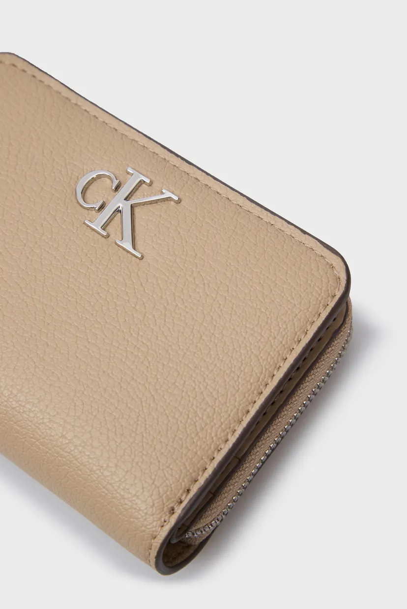Женский бежевый кошелек MINIMAL MONOGRAM MED ZIP AROUND 5