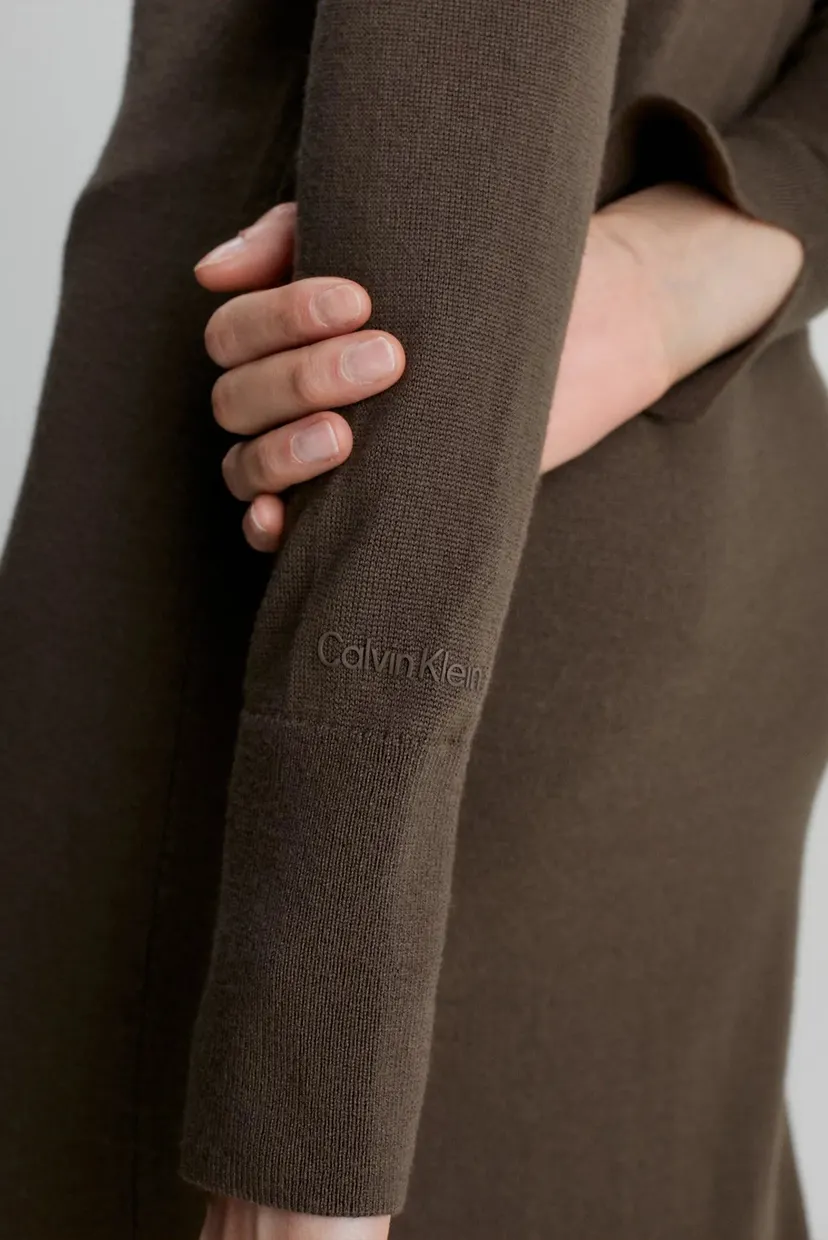 Платье EXTRA FINE WOOL HIGH-NK DRESS 5