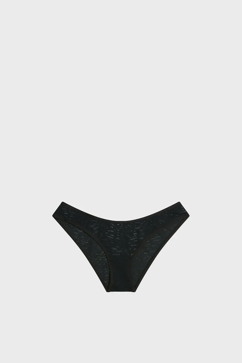 Женские черные трусики BIKINI 6