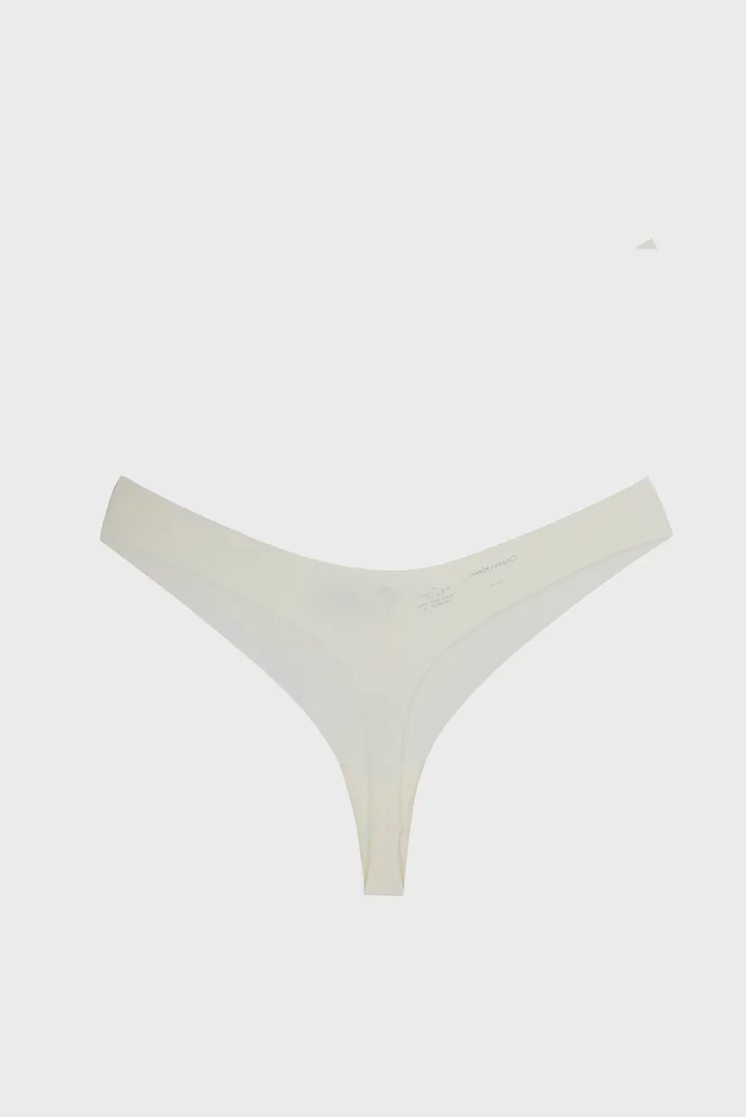 Женские белые трусики THONG 6