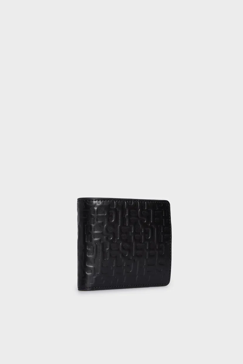 Мужской черный кожаный кошелек PC MONOGRAM BI-FOLD COIN S WALLET 3