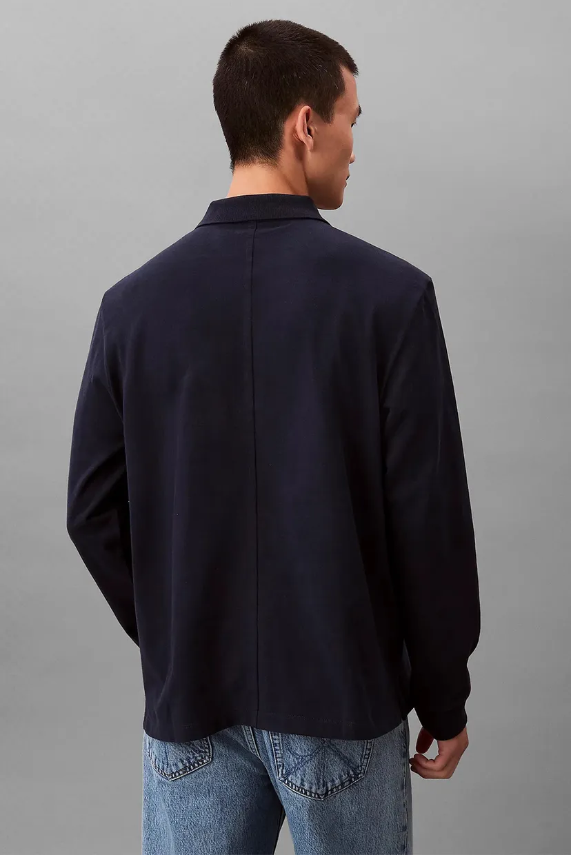 Поло с длинным рукавом LS SUEDED HEAVY JERSEY POLO 5