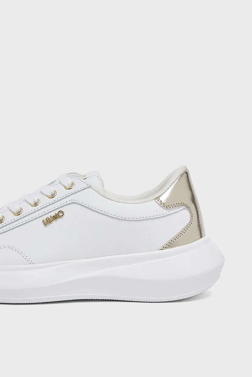 Кроссовки CASPER 01 - SNEAKER CALF LEATHER METALLI WHITE LIGHT GOLD 4