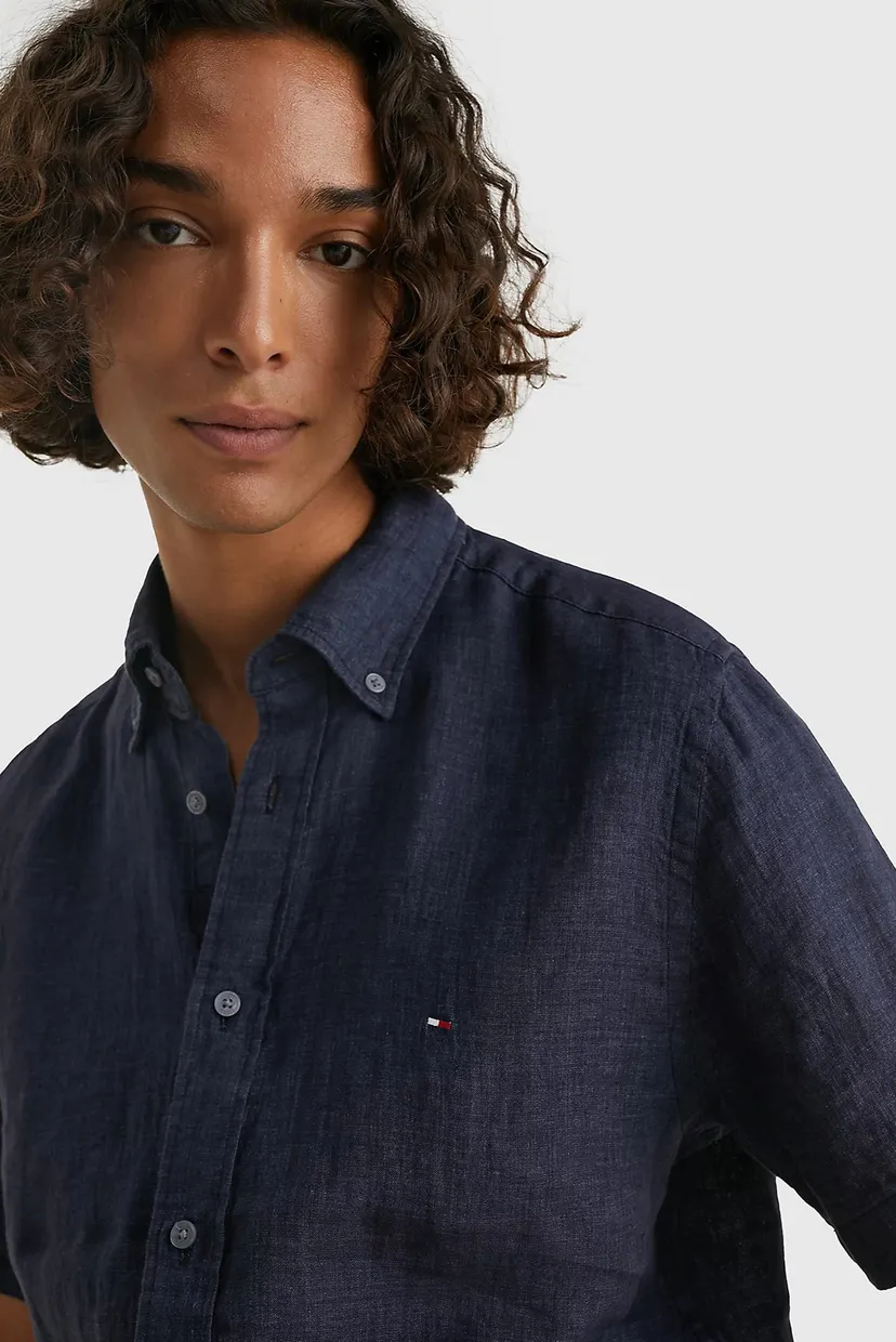 Рубашка с коротким рукавом PIGMENT DYED LINEN RF SHIRT S S 4