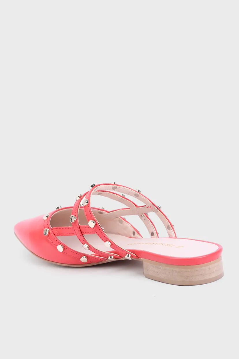 Мюли MULES FLAT LEATHER STUDS 3