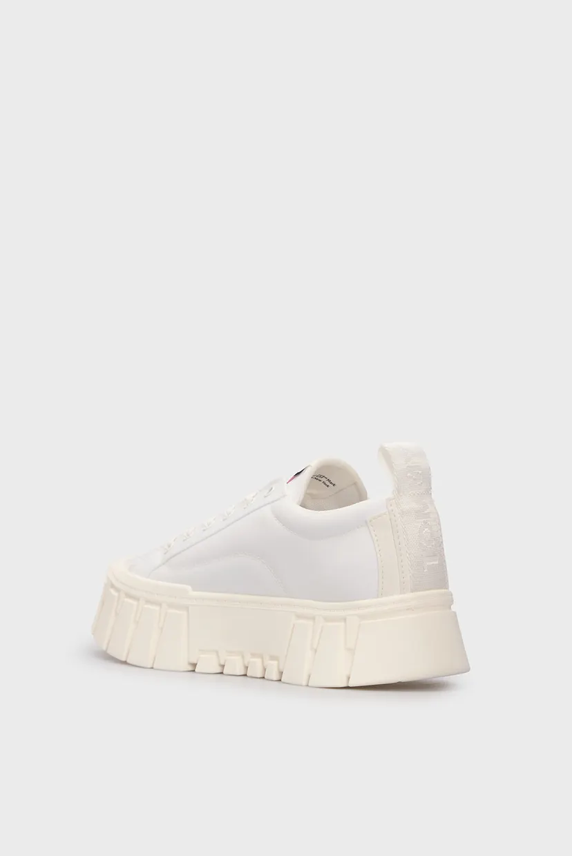 Женские белые сникерсы TJW FLATFORM SNEAKER 5